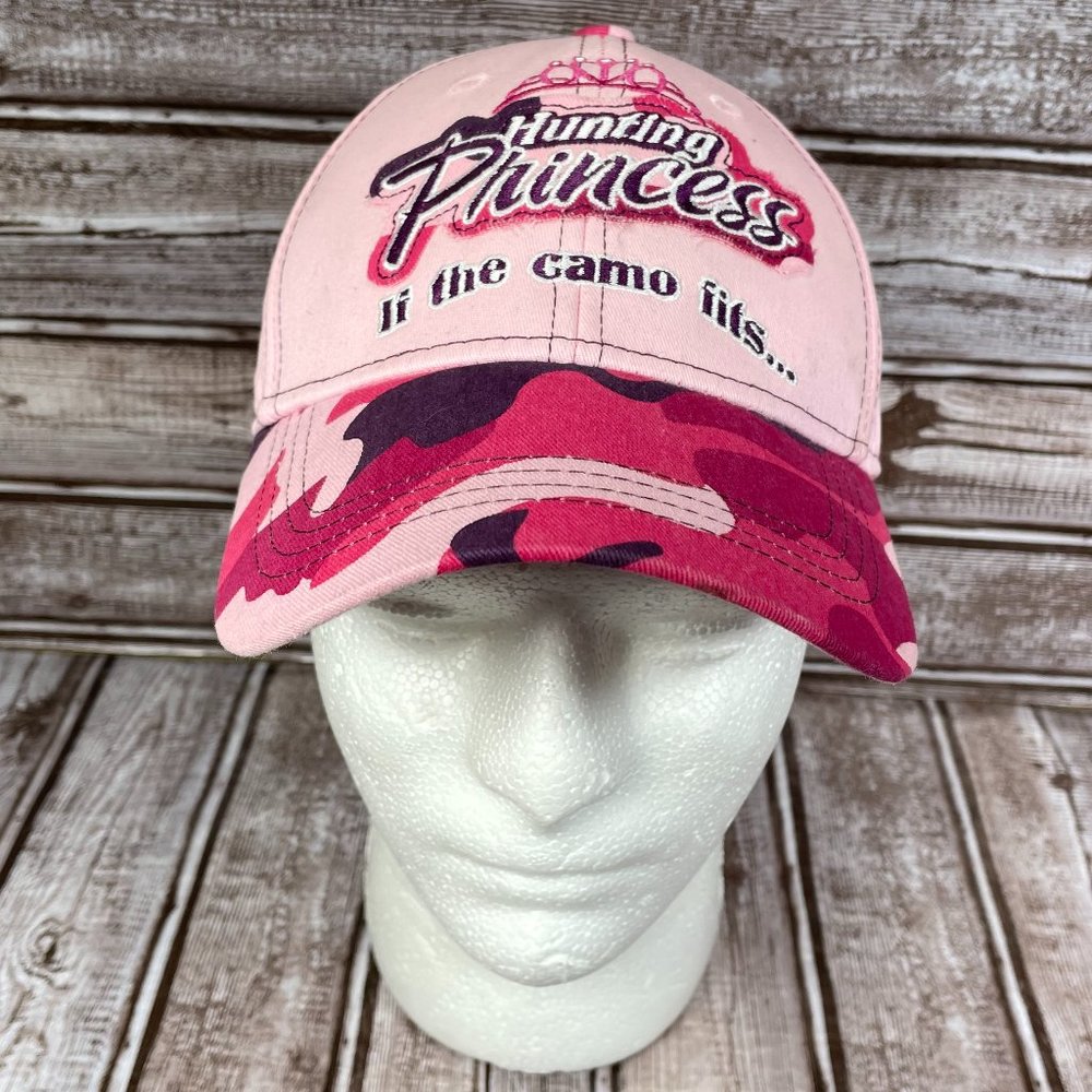 BUCK WEAR HUNTING PRINCESS IF THE CAMO FITS.. Pink Women's OSFM Baseball Cap Hat
